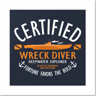 Wreck Diver Deepwater Explorer Posters and Art